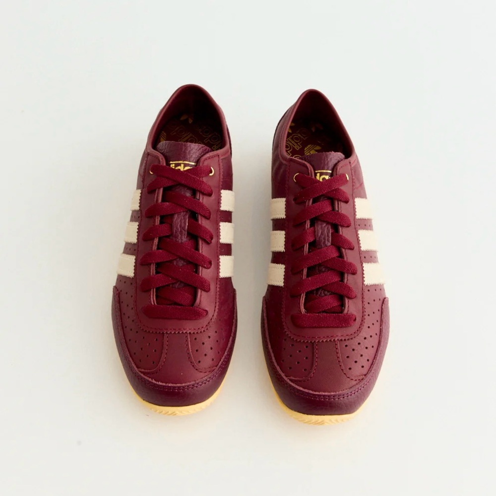 NIB Adidas Japan Decon Burgundy Leather Sneakers size 40